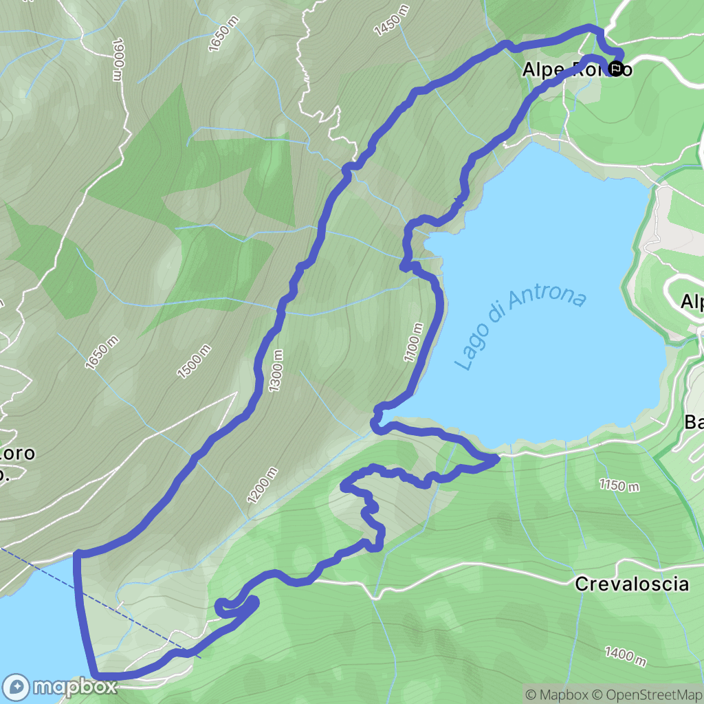  : carte du parcours de randonnée - Italy