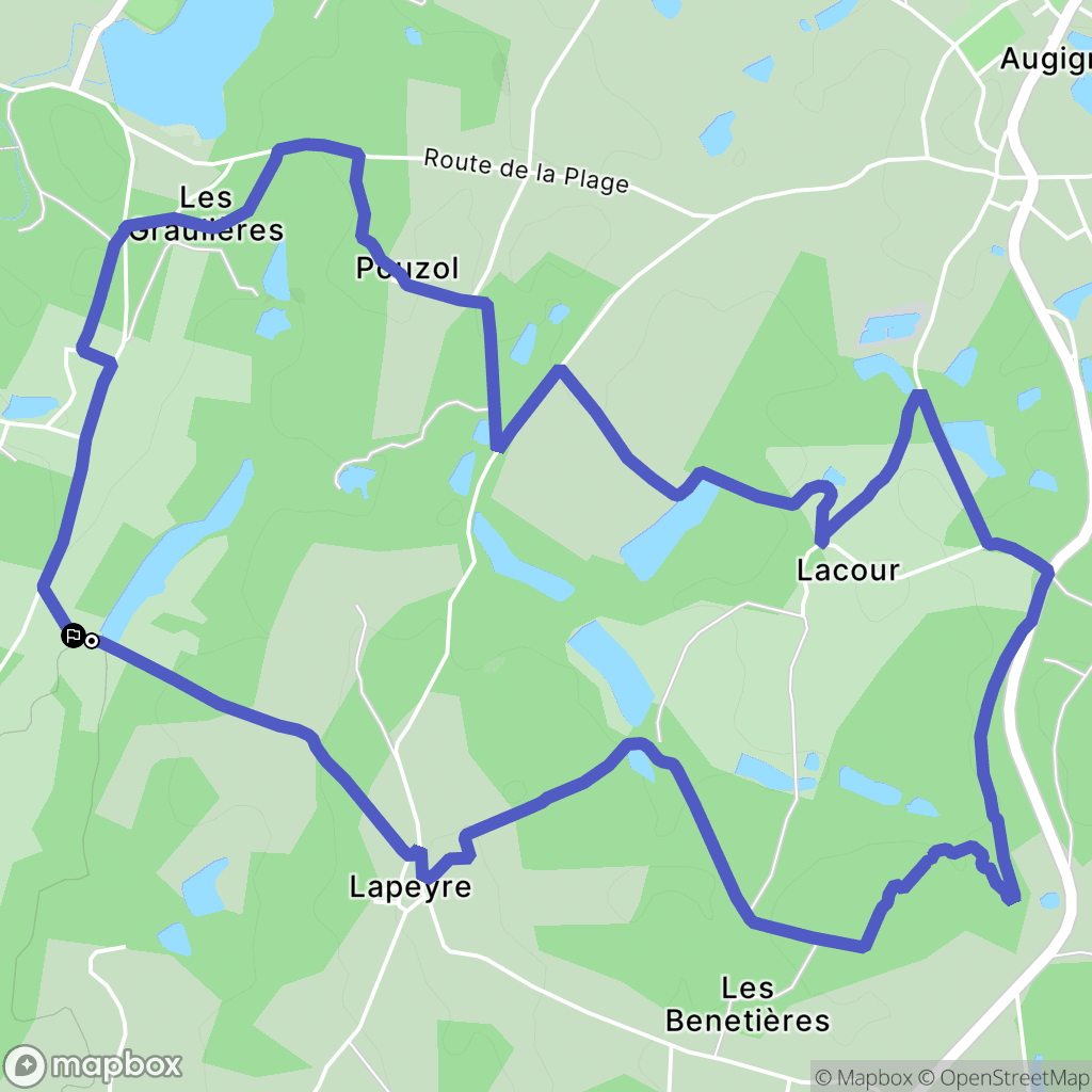 Saint-Estèphe : carte du parcours de randonnée - France