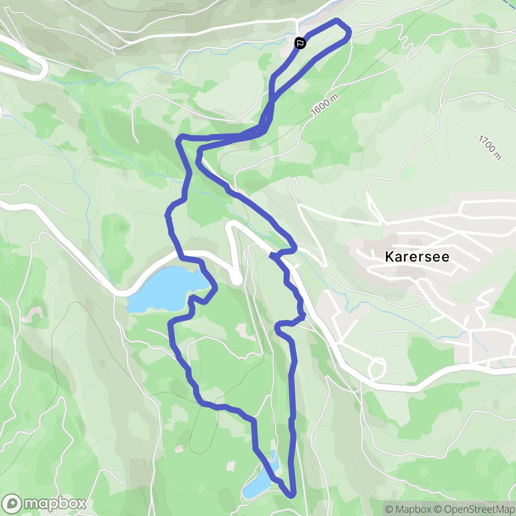  : carte du parcours de randonnée - Italy