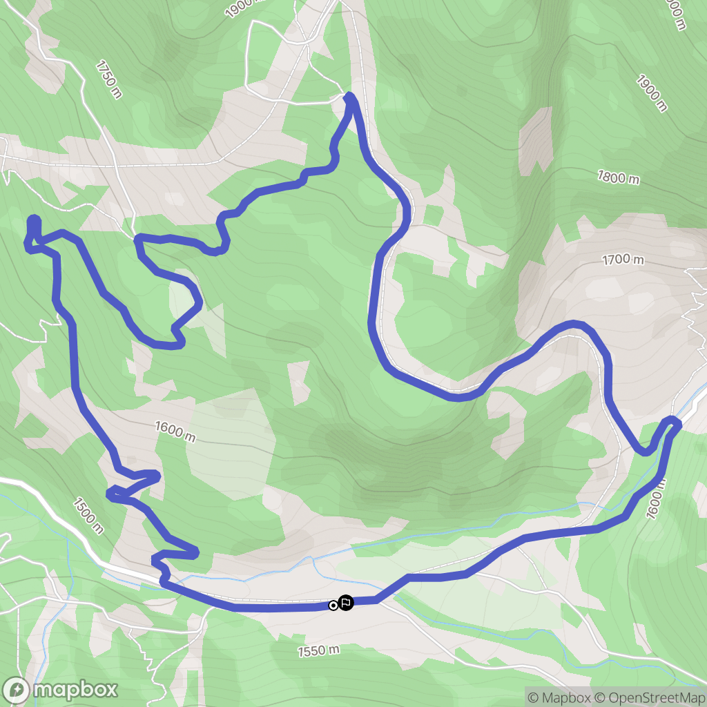  : carte du parcours de randonnée - Italy