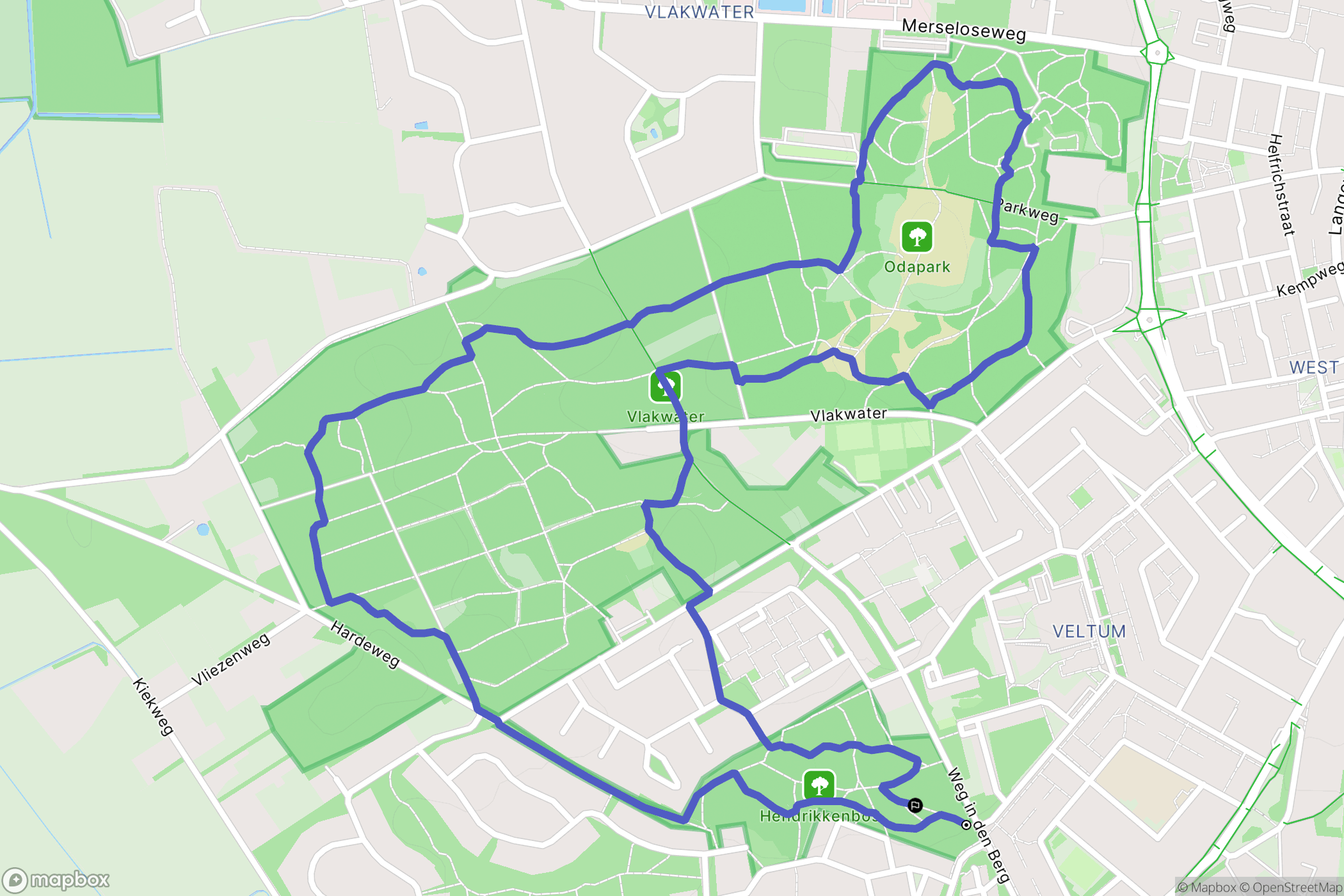 Venray: routekaart voor buitenactiviteiten - Netherlands