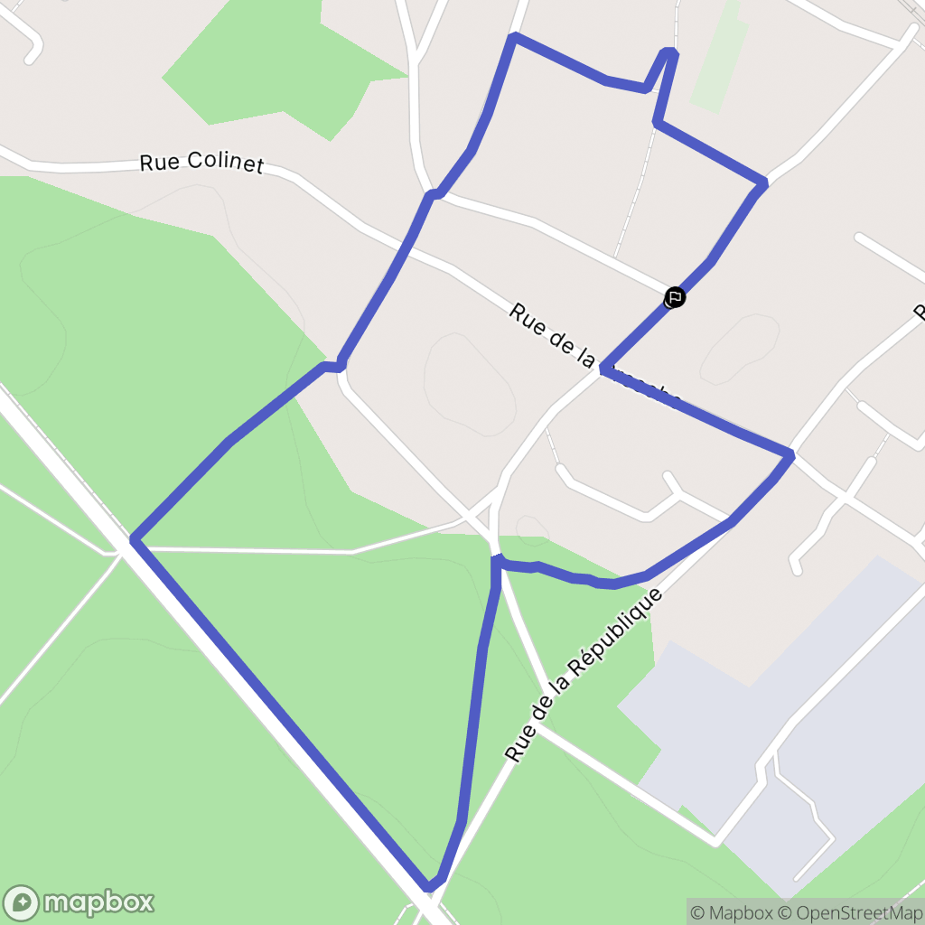 Bois-le-Roi : carte du parcours de randonnée - France