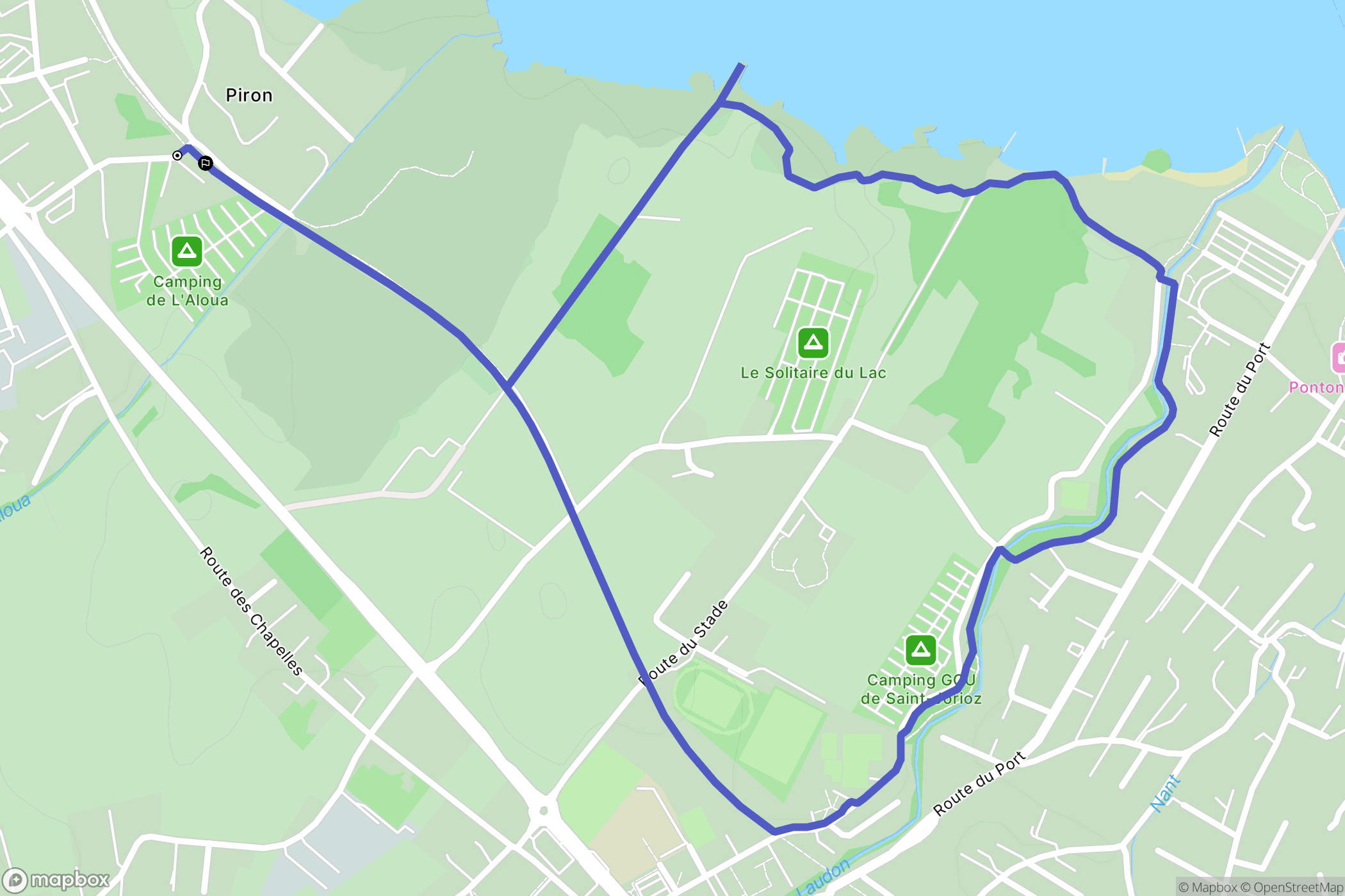 Sevrier : carte du parcours de randonnée - France