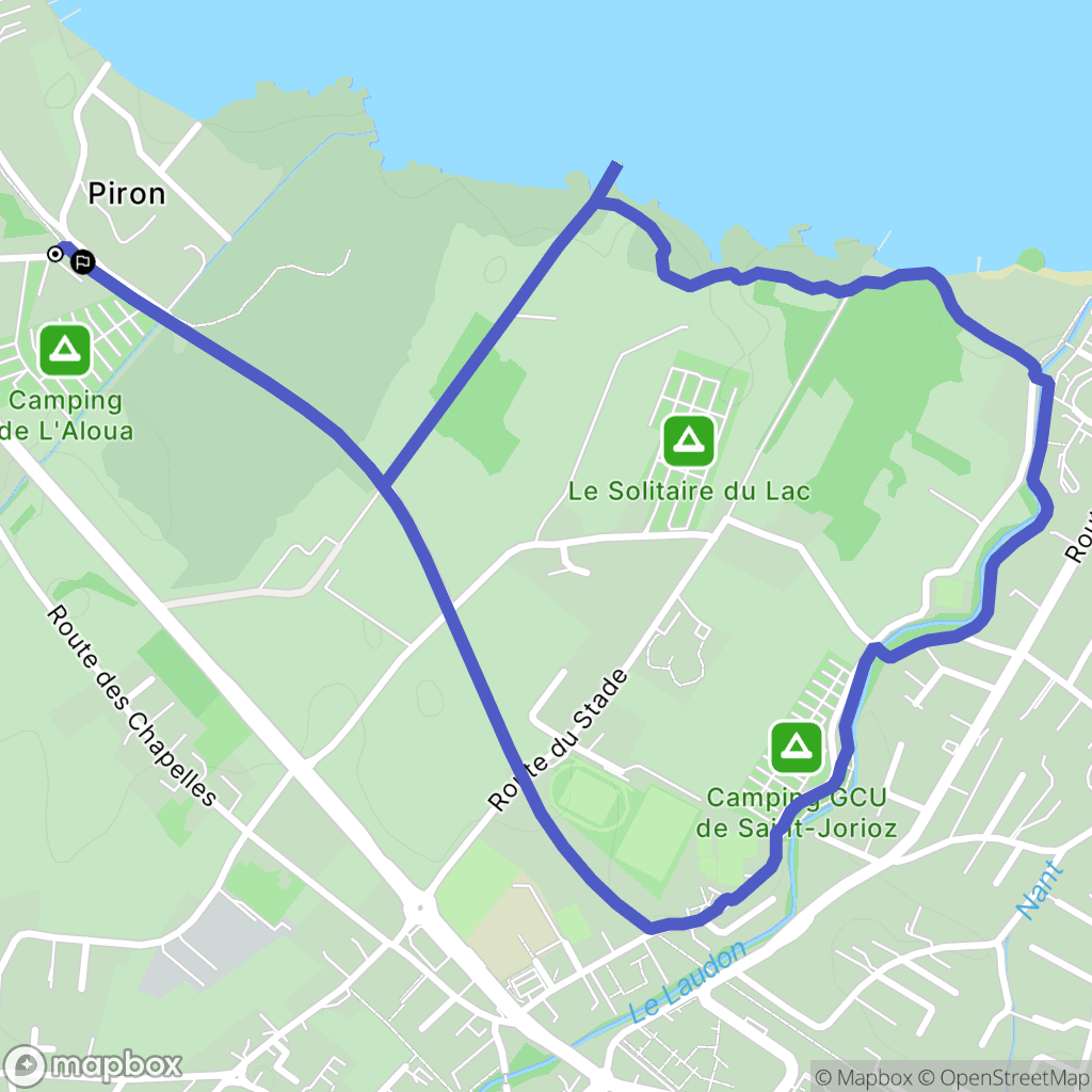 Sevrier : carte du parcours de randonnée - France