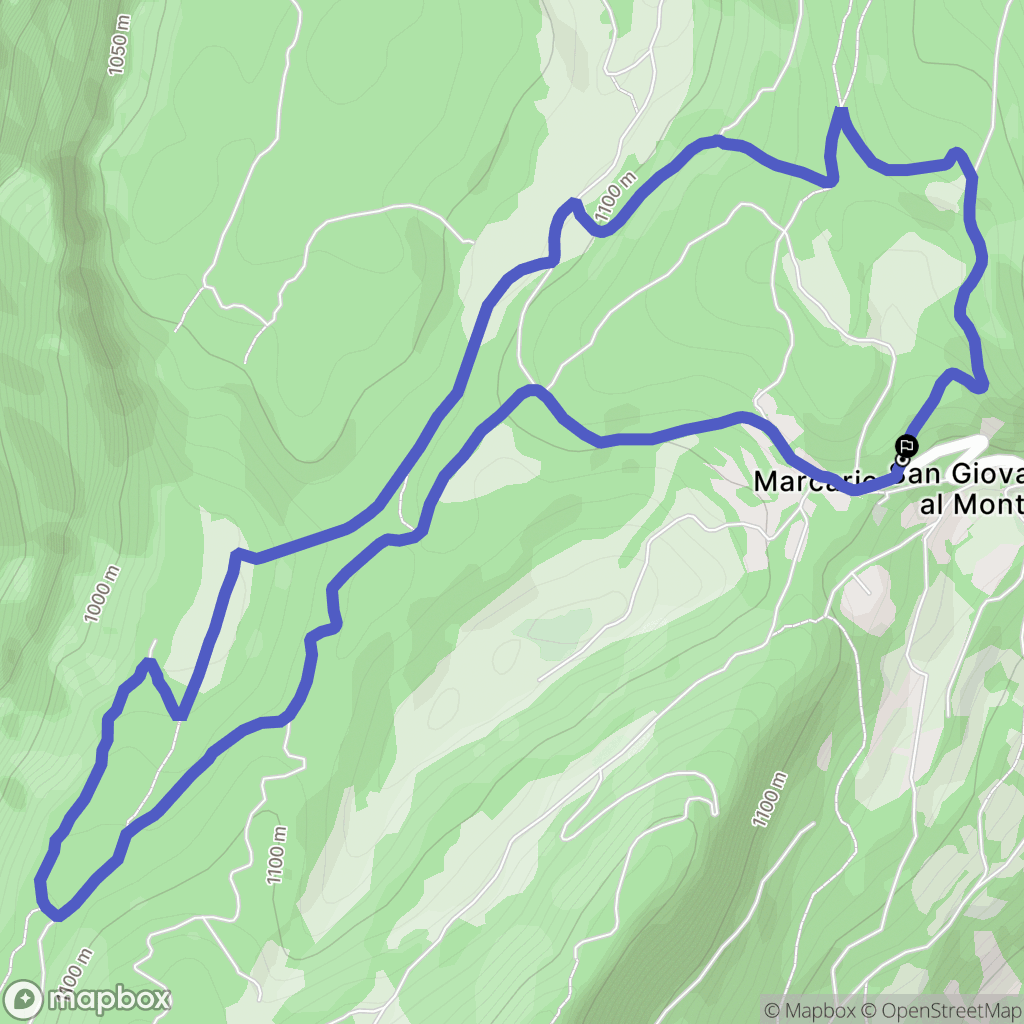  : carte du parcours de randonnée - Italy