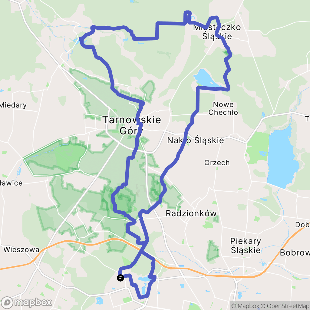 Bytom: mapa trasy - Poland