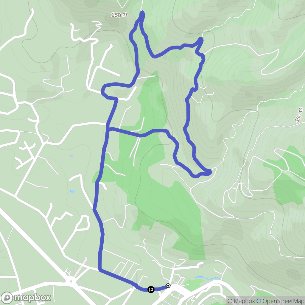 Gémenos : carte du parcours de randonnée - France