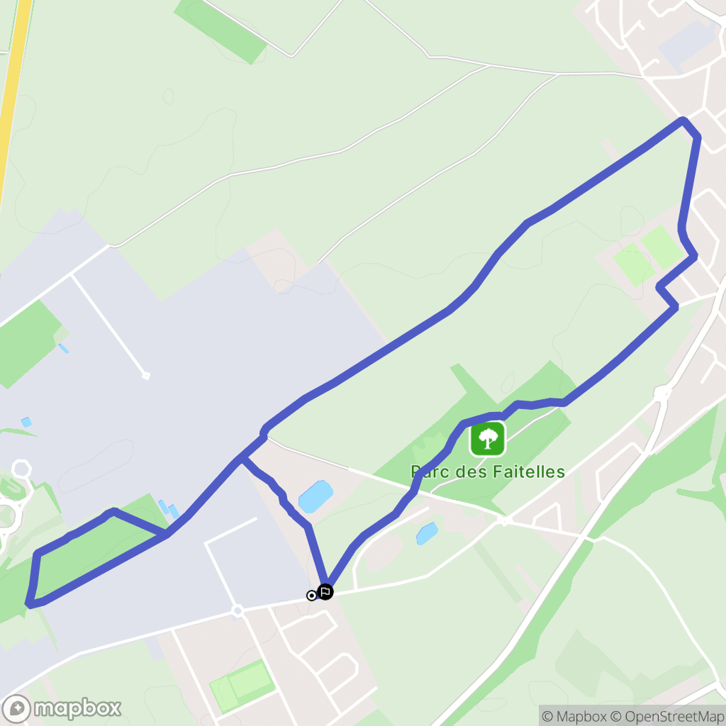 Vendin-le-Vieil : carte du parcours de randonnée - France