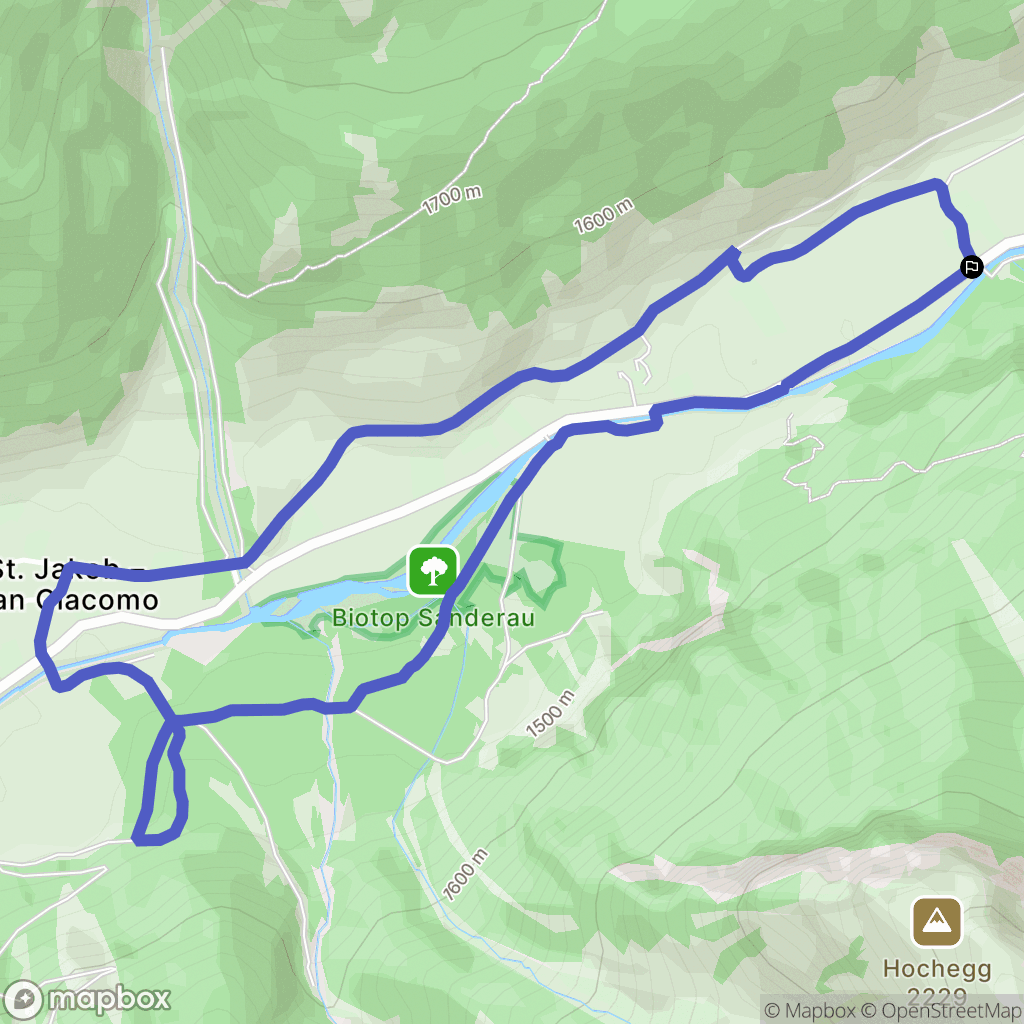  : carte du parcours de randonnée - Italy