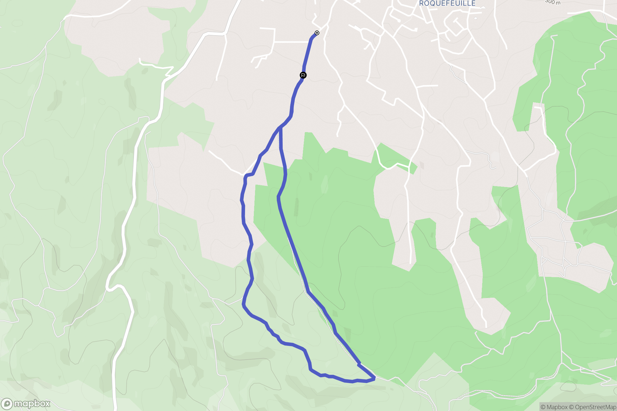 Trets : carte du parcours de randonnée - France