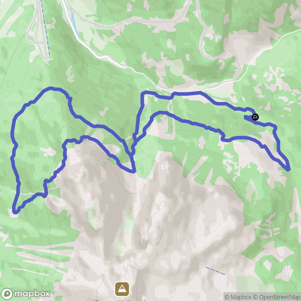  : carte du parcours de randonnée - Italy