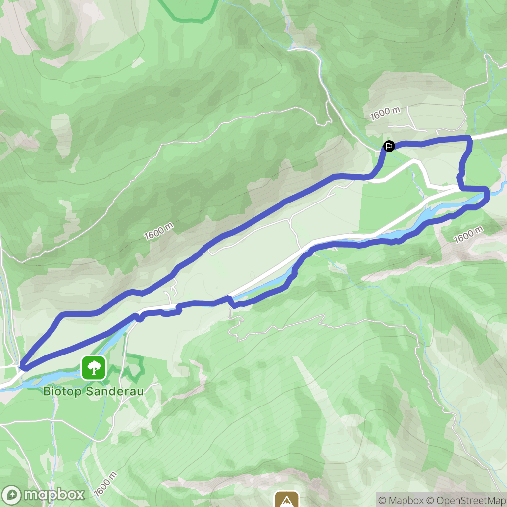  : carte du parcours de randonnée - Italy