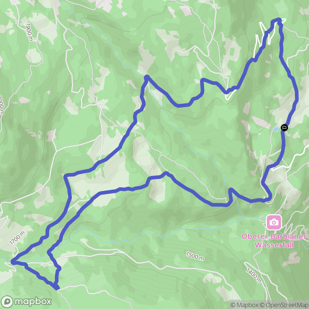  : carte du parcours de randonnée - Italy