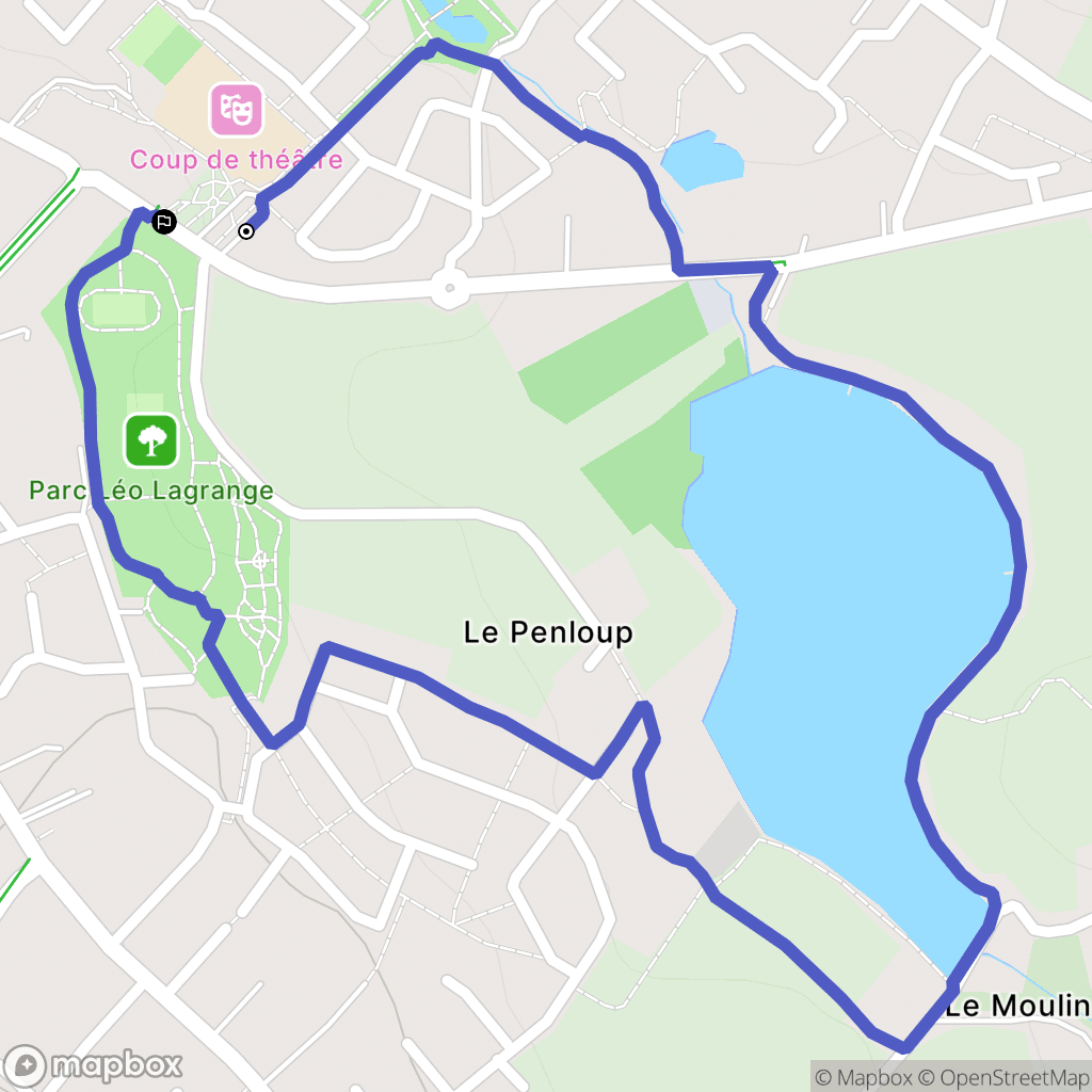 Liffré : carte du parcours de randonnée - France