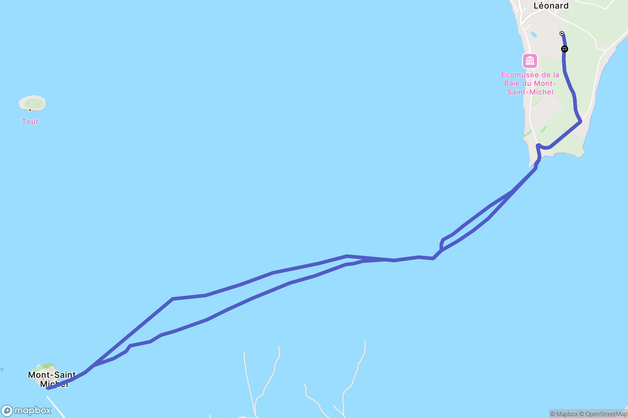 Vains : carte du parcours de randonnée - France