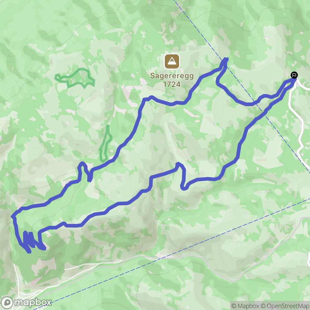 Tires : carte du parcours de randonnée - Italy