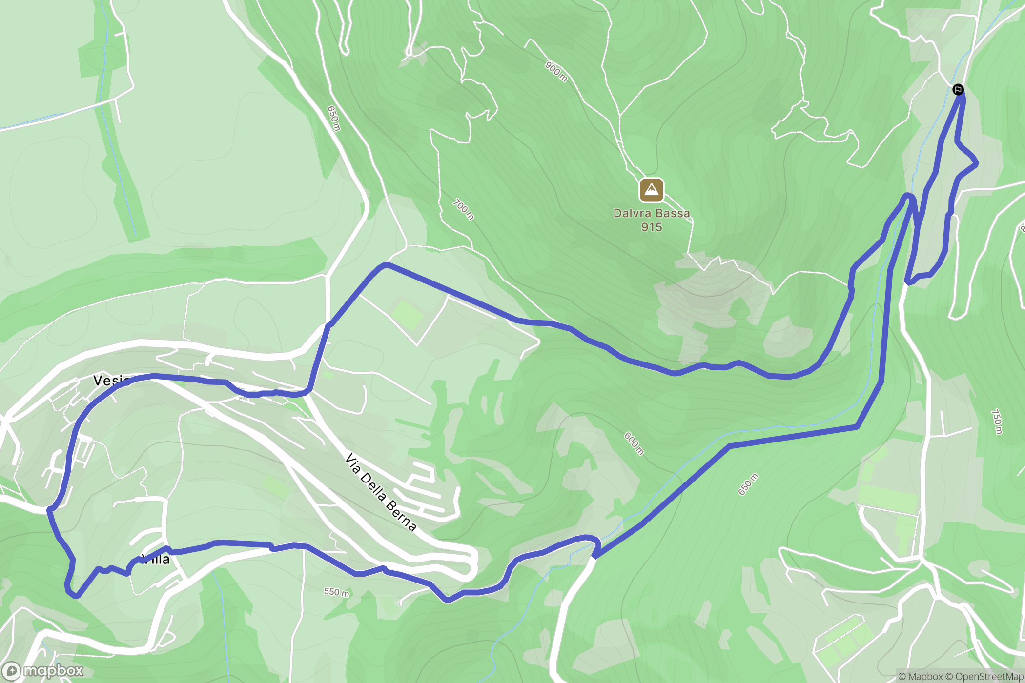 Tremosine sul Garda : carte du parcours de randonnée - Italy