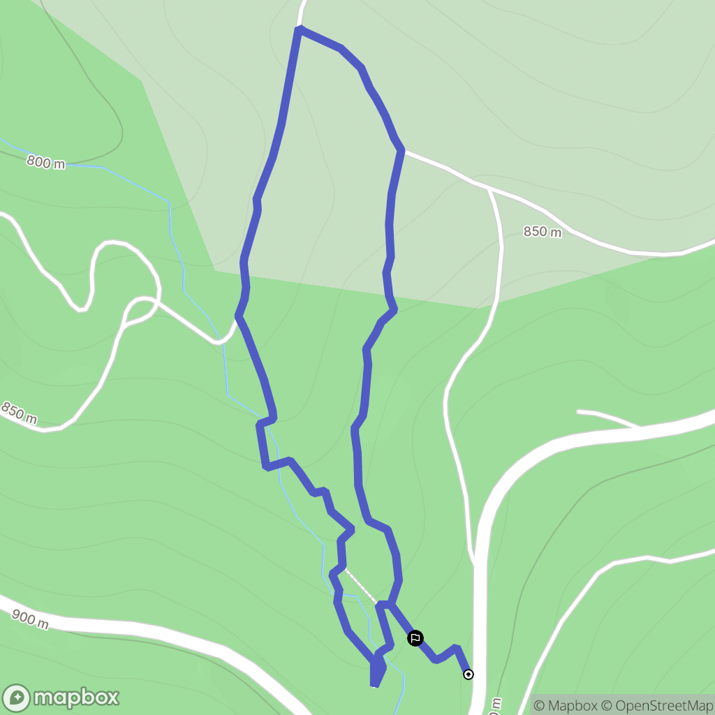 Lacaune : carte du parcours de randonnée - France