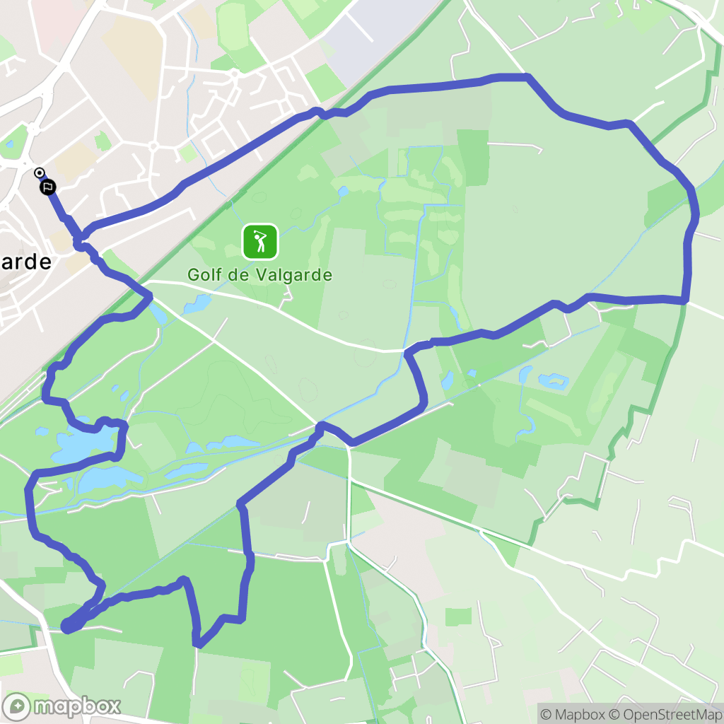 La Garde : carte du parcours de randonnée - France