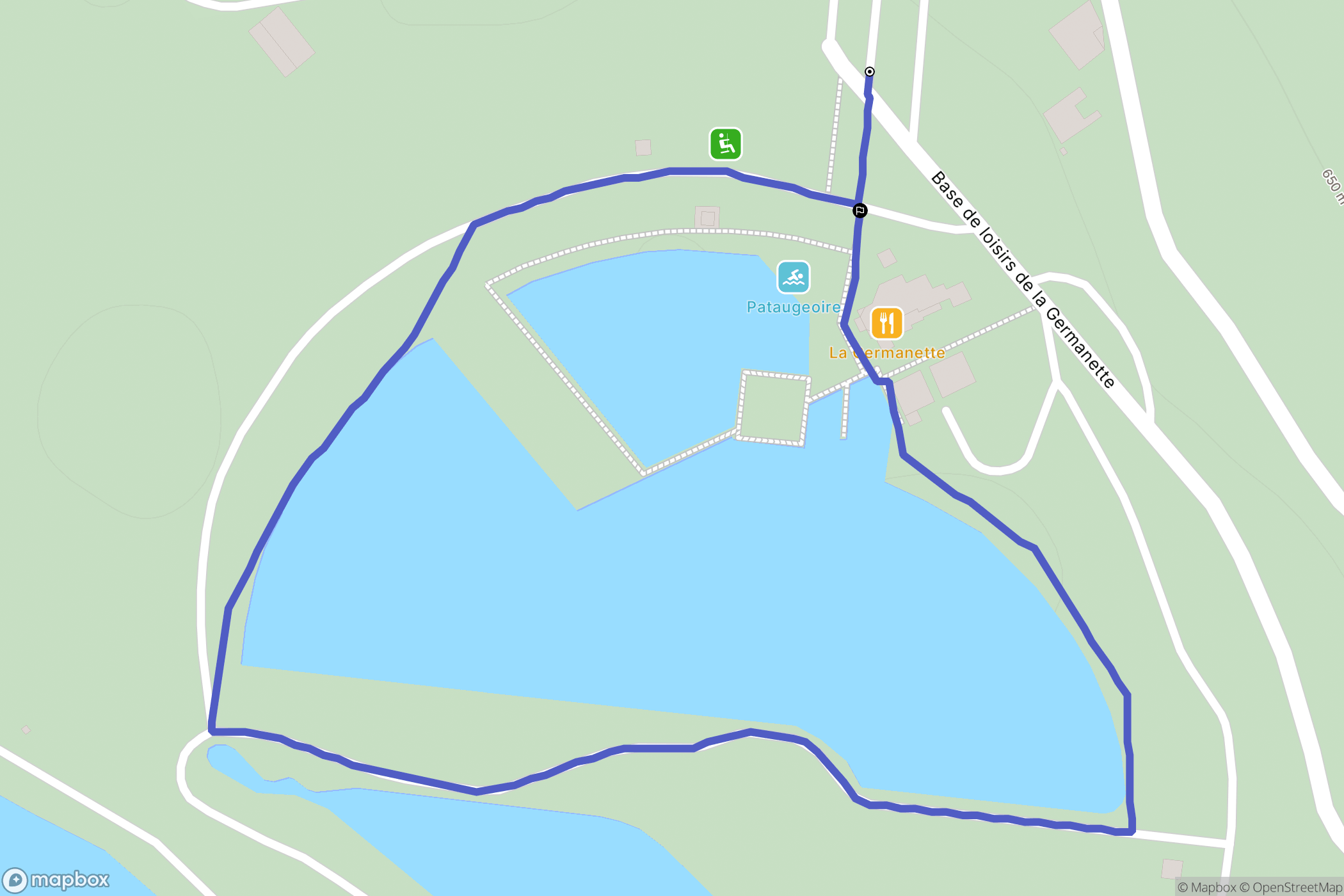 Serres : carte du parcours de randonnée - France