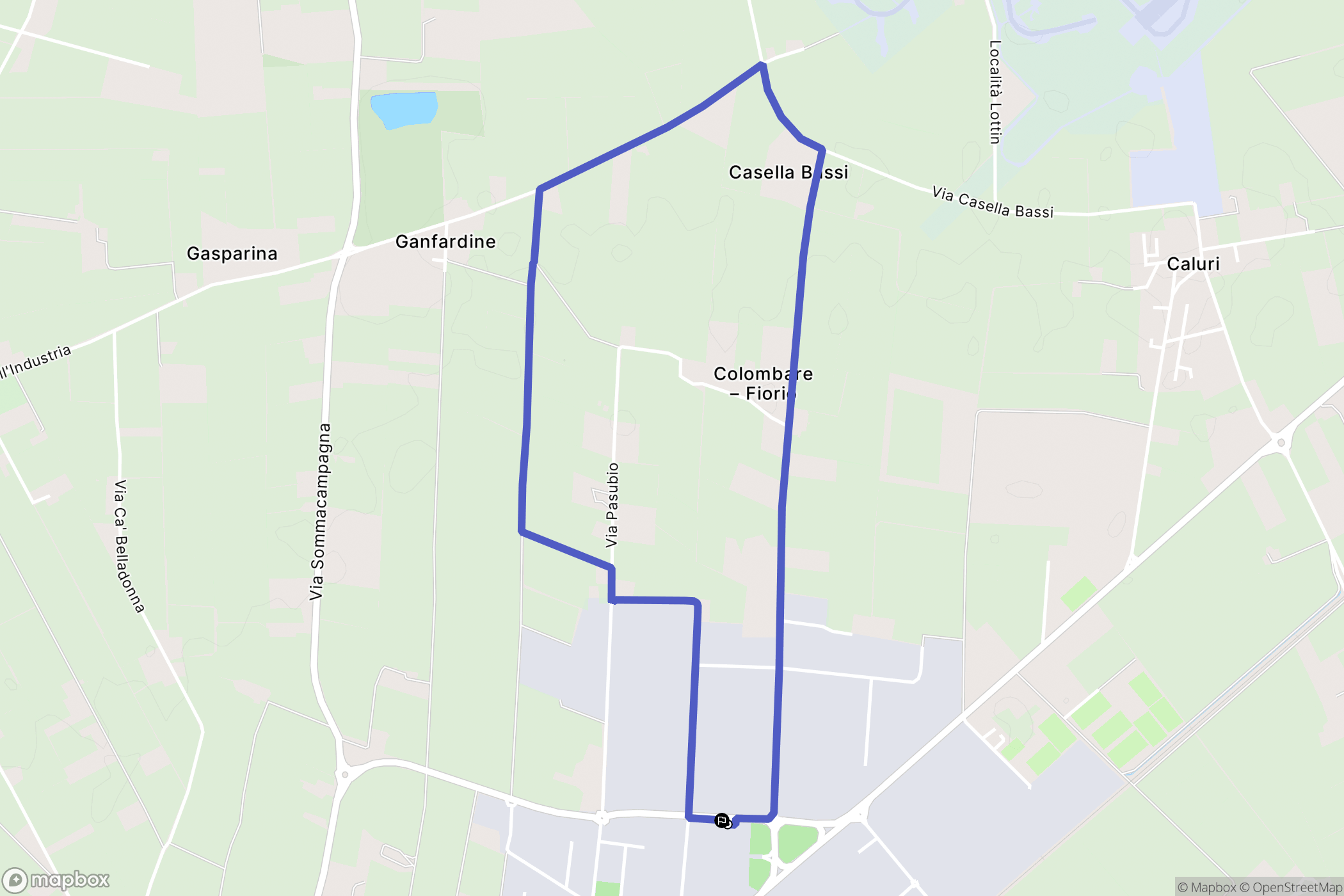 Villafranca di Verona : carte du parcours de randonnée - Italy