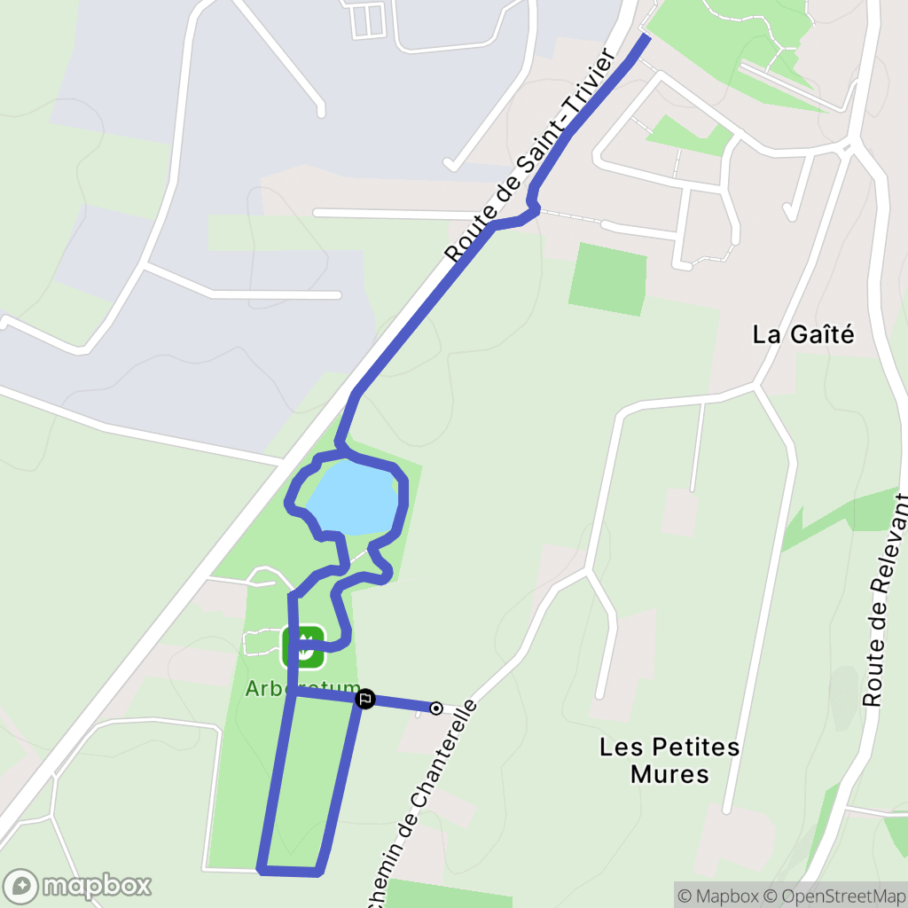 Châtillon-sur-Chalaronne : carte du parcours de randonnée - France