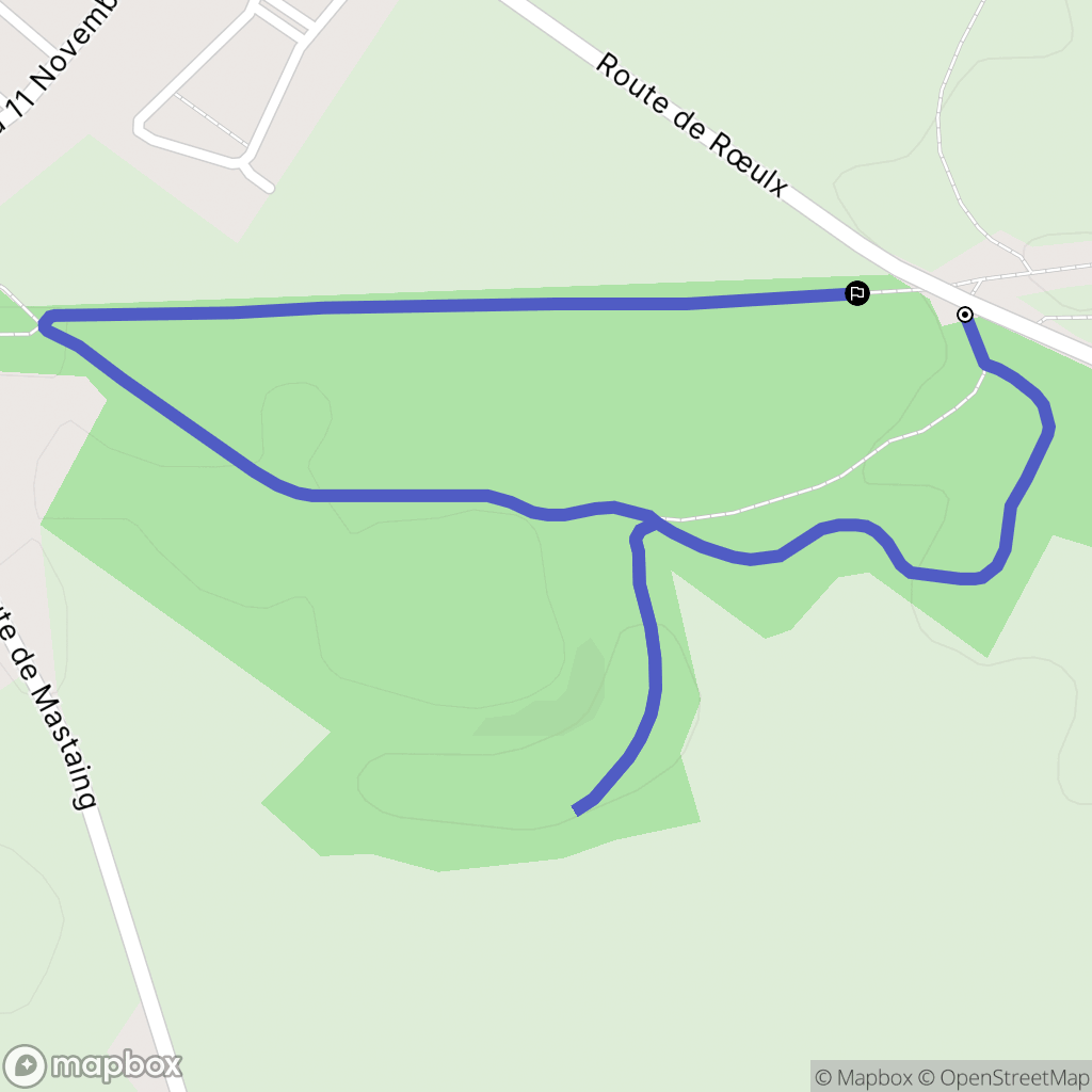 Abscon : carte du parcours de randonnée - France