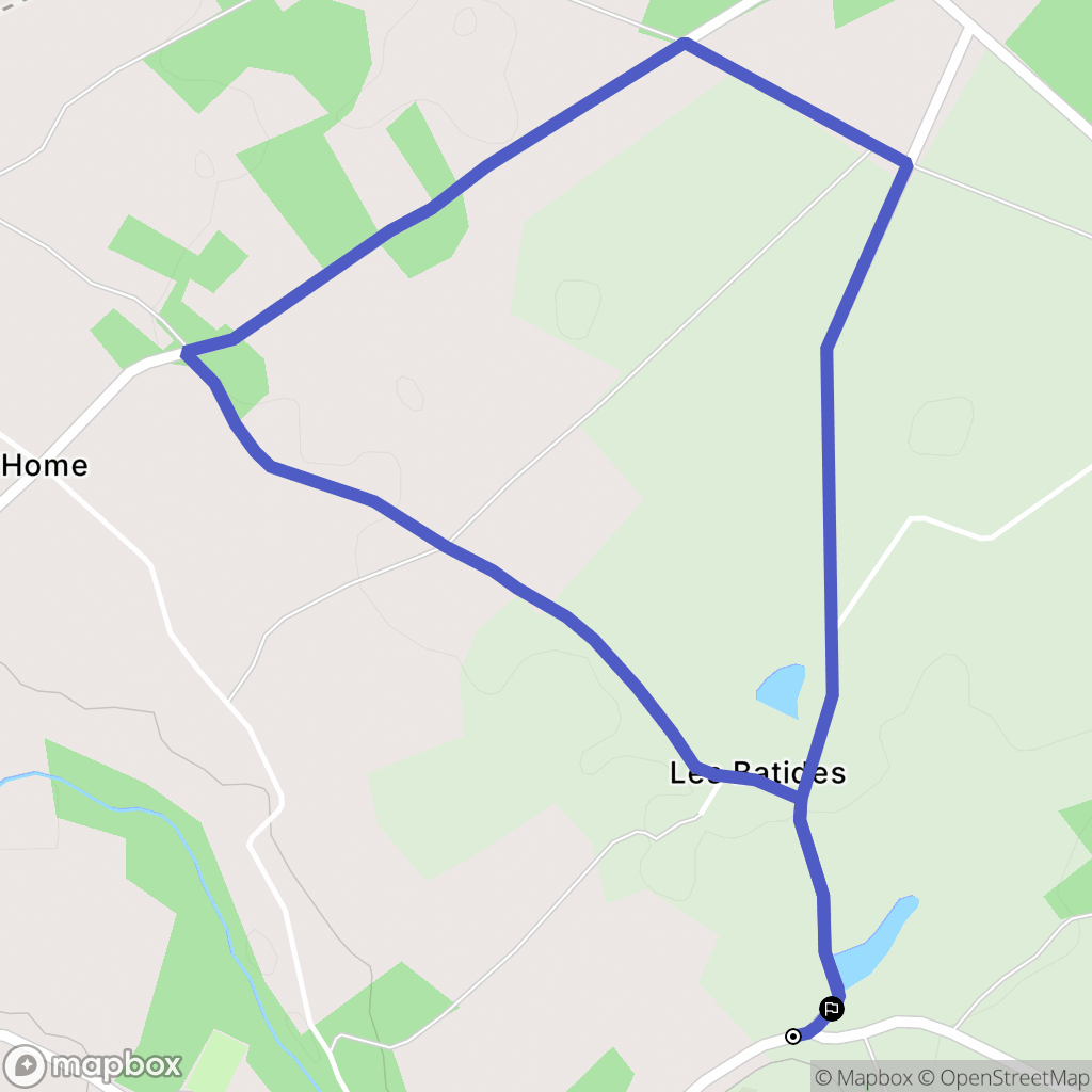 Jouac : carte du parcours de randonnée - France