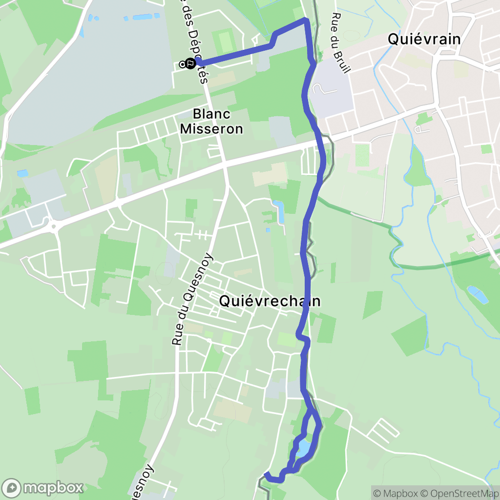 Crespin : carte du parcours de randonnée - France