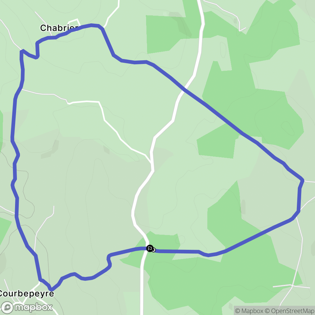 Arzenc-d'Apcher : carte du parcours de randonnée - France