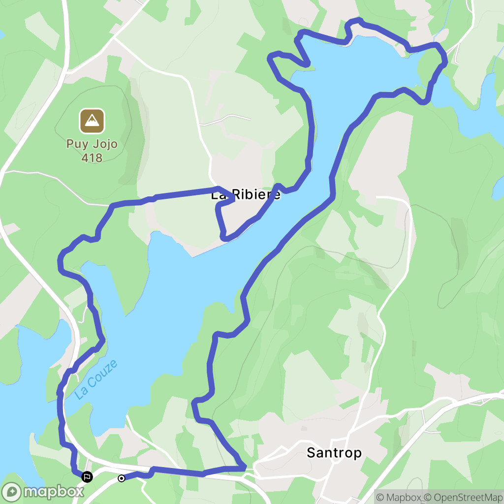 Razès : carte du parcours de randonnée - France
