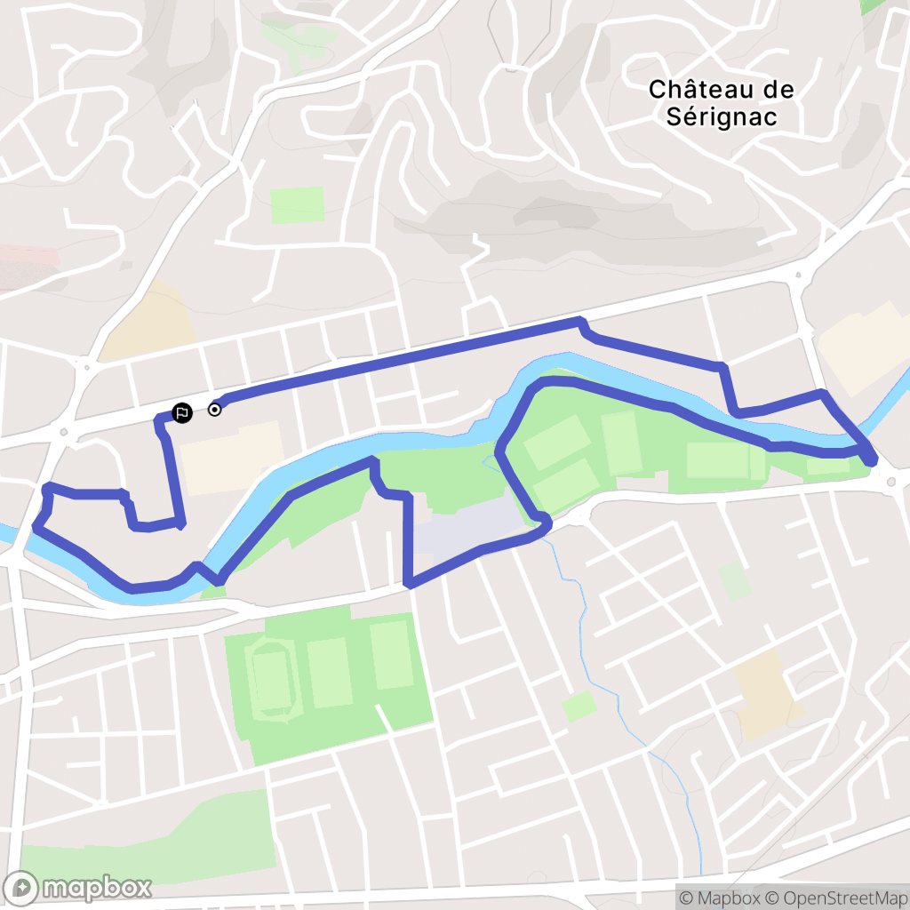 Brive-la-Gaillarde : carte du parcours de randonnée - France