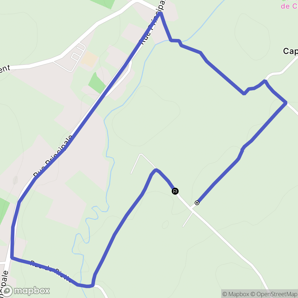 Reclinghem : carte du parcours de randonnée - France