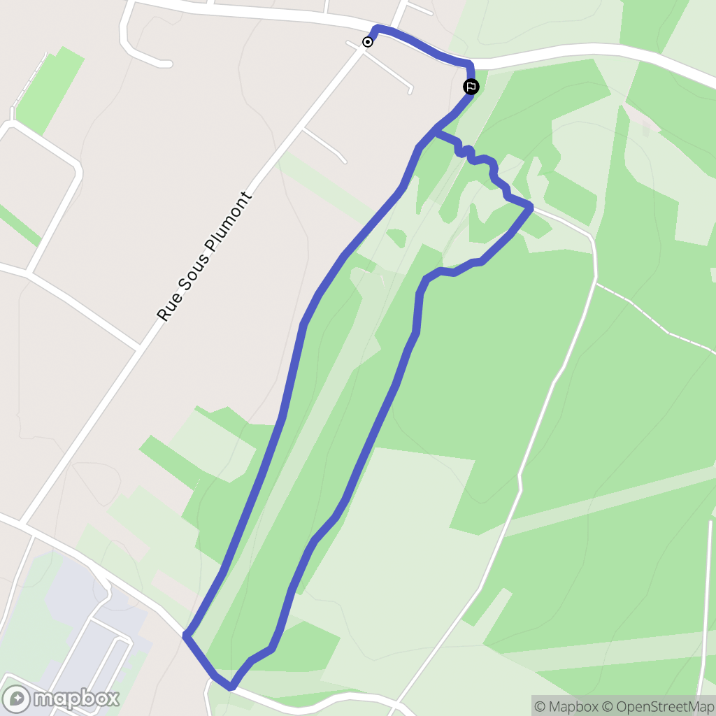 Champvans : carte du parcours de randonnée - France