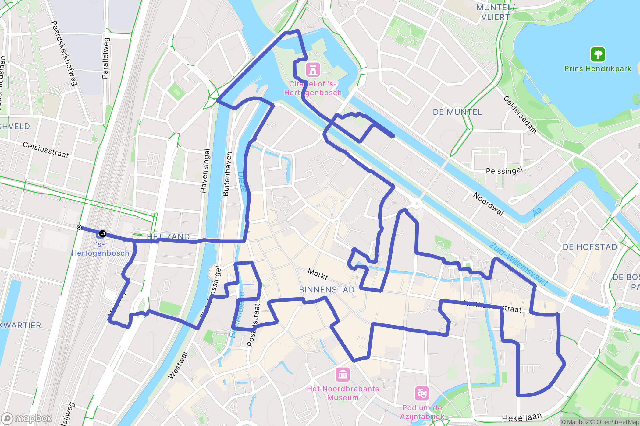 's-Hertogenbosch: routekaart voor buitenactiviteiten - Netherlands
