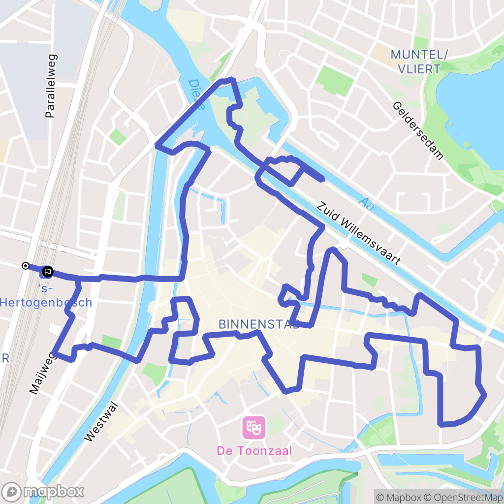 's-Hertogenbosch: routekaart voor buitenactiviteiten - Netherlands
