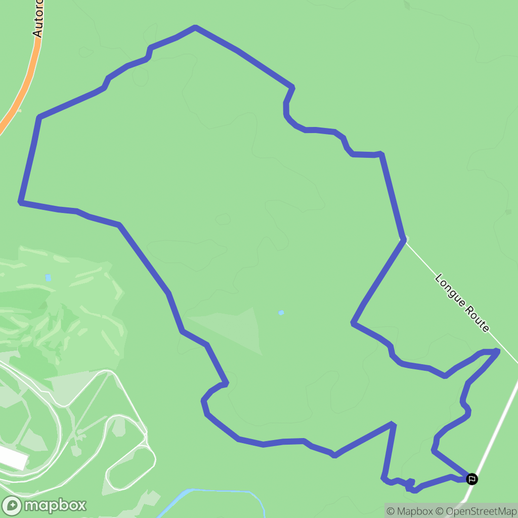 Fontaine-Chaalis : carte du parcours de randonnée - France
