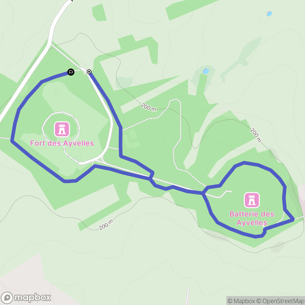 Villers-Semeuse : carte du parcours de randonnée - France