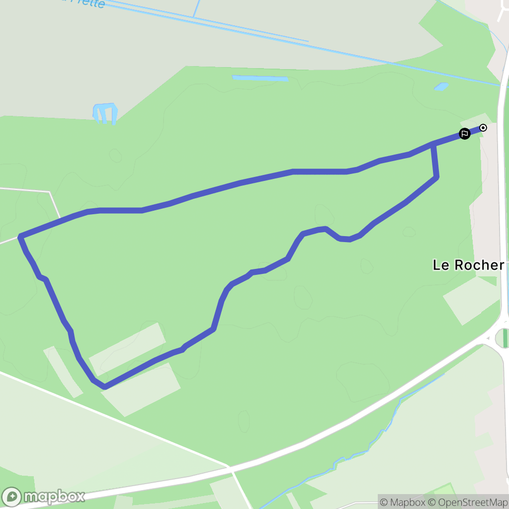 Les Ageux : carte du parcours de randonnée - France