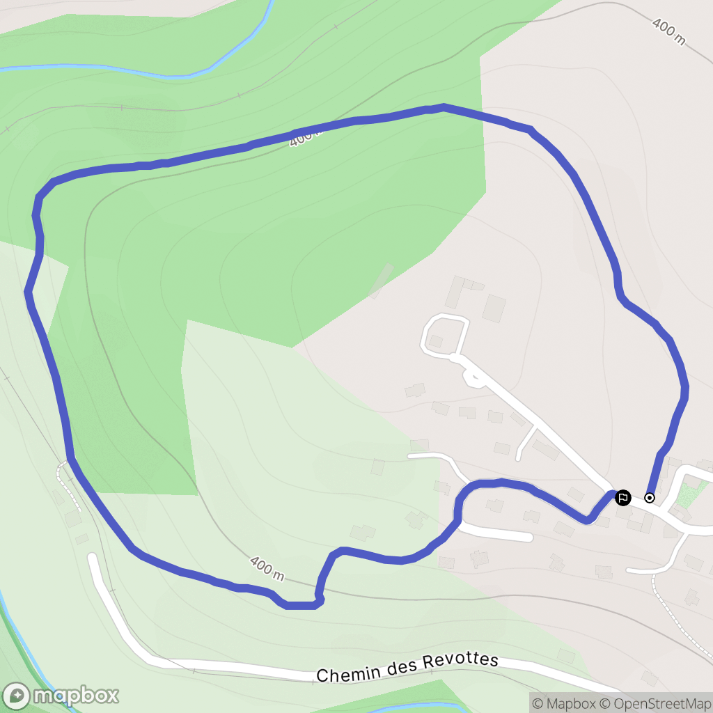 Le Crestet : carte du parcours de randonnée - France