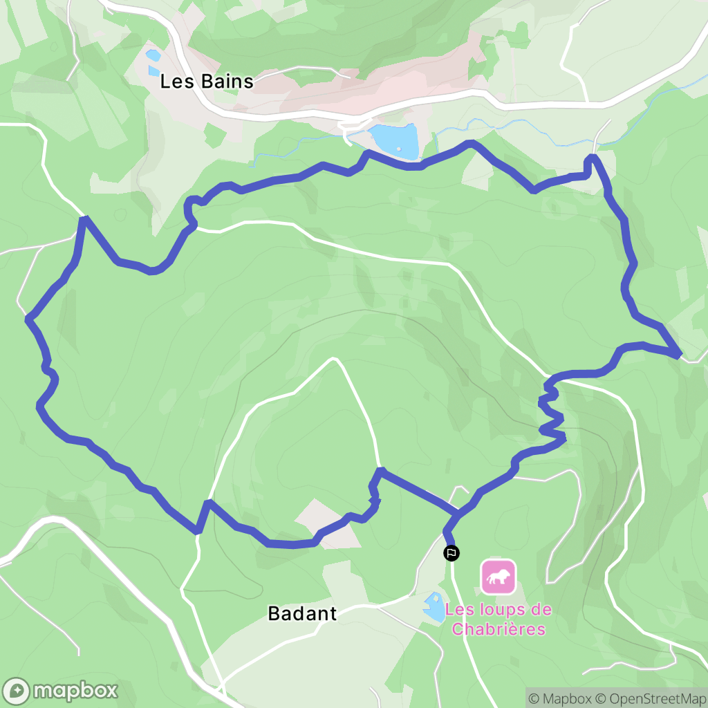 Sainte-Feyre : carte du parcours de randonnée - France