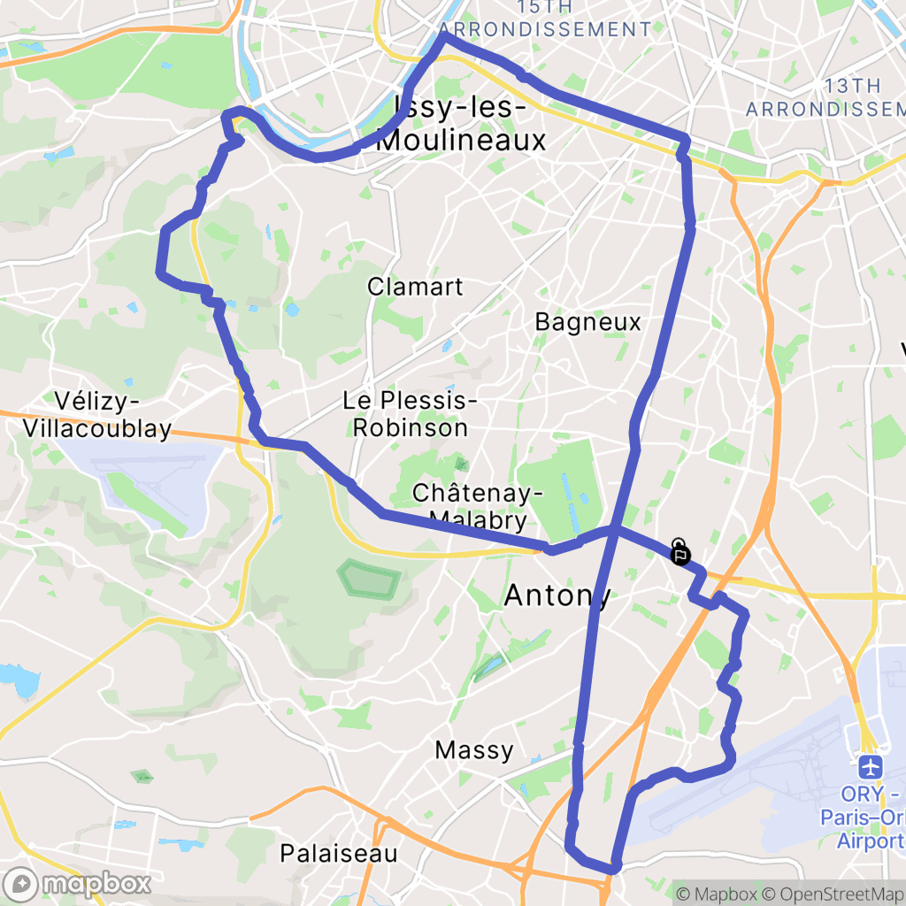 Fresnes : carte du parcours de randonnée - France