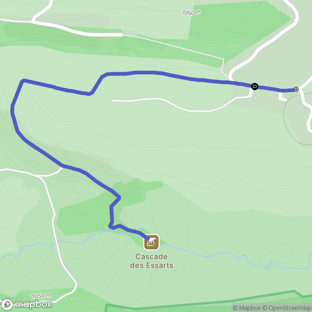 Chastreix : carte du parcours de randonnée - France