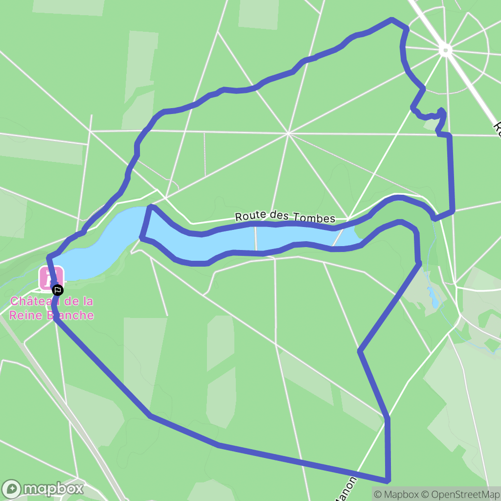 Coye-la-Forêt : carte du parcours de randonnée - France