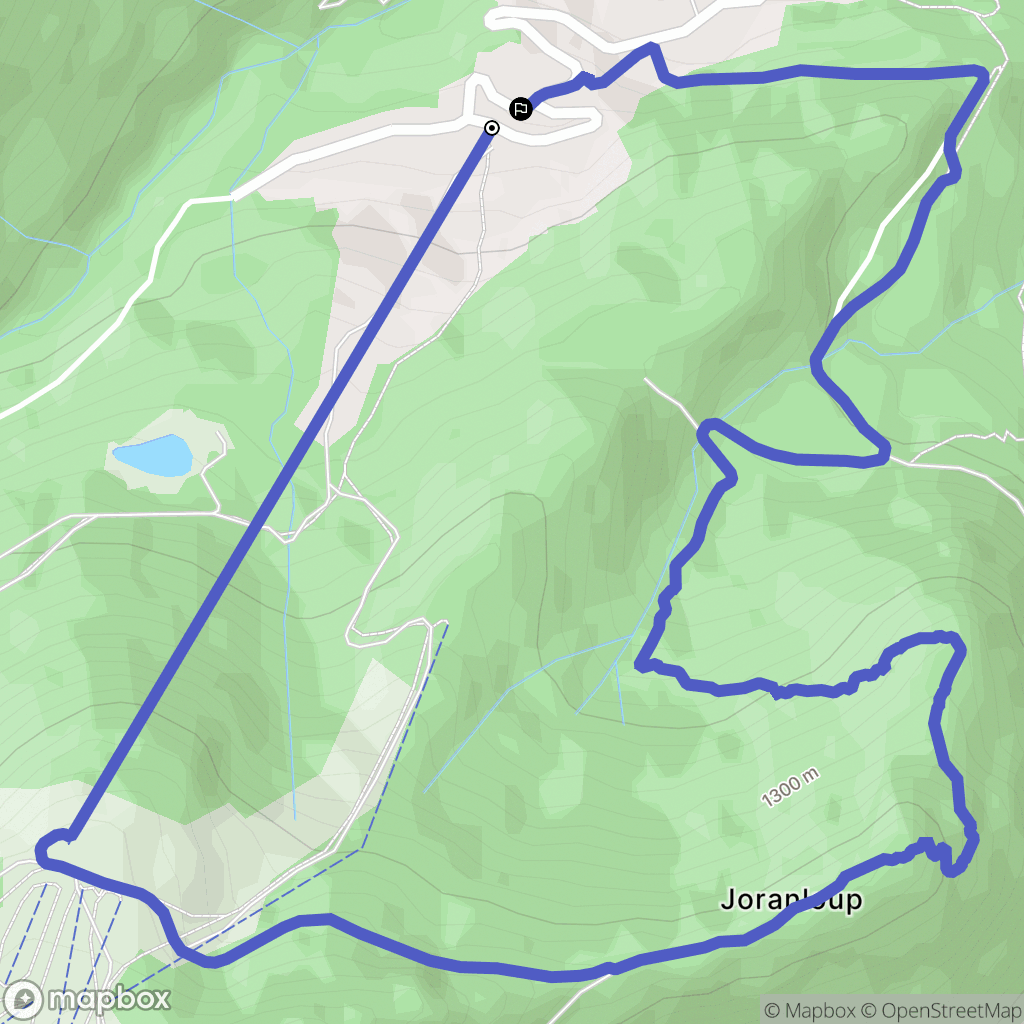Saint-Jean-d'Aulps : carte du parcours de randonnée - France