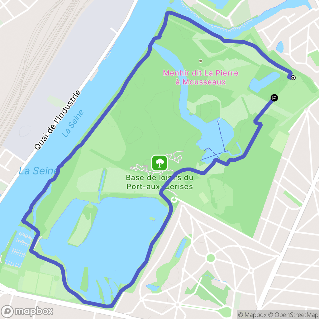 Vigneux-sur-Seine : carte du parcours de randonnée - France