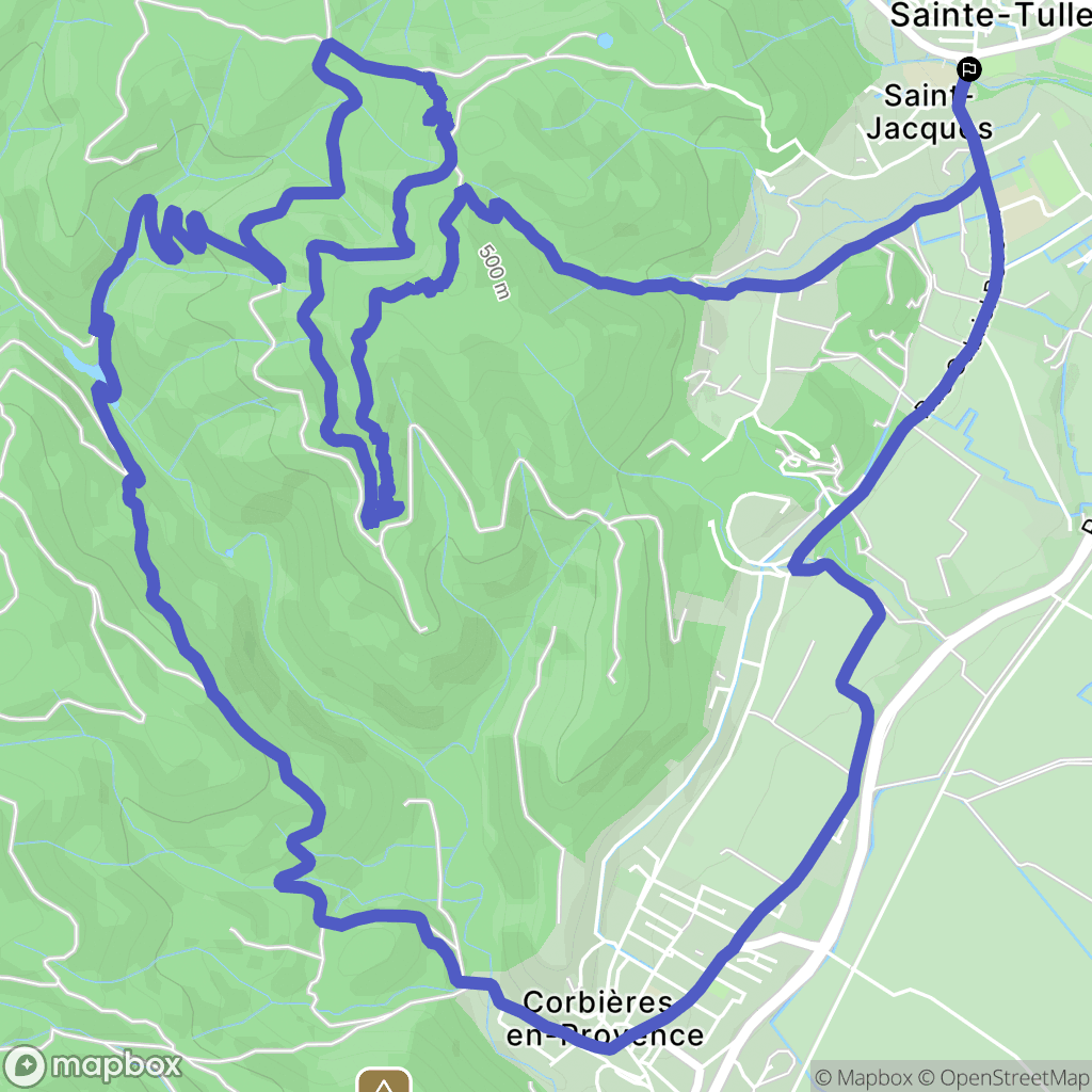 Sainte-Tulle : carte du parcours de randonnée - France