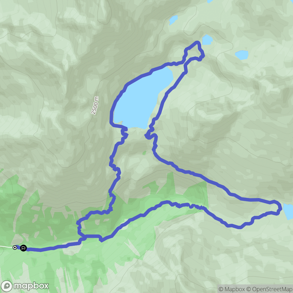Sonico : carte du parcours de randonnée - Italy