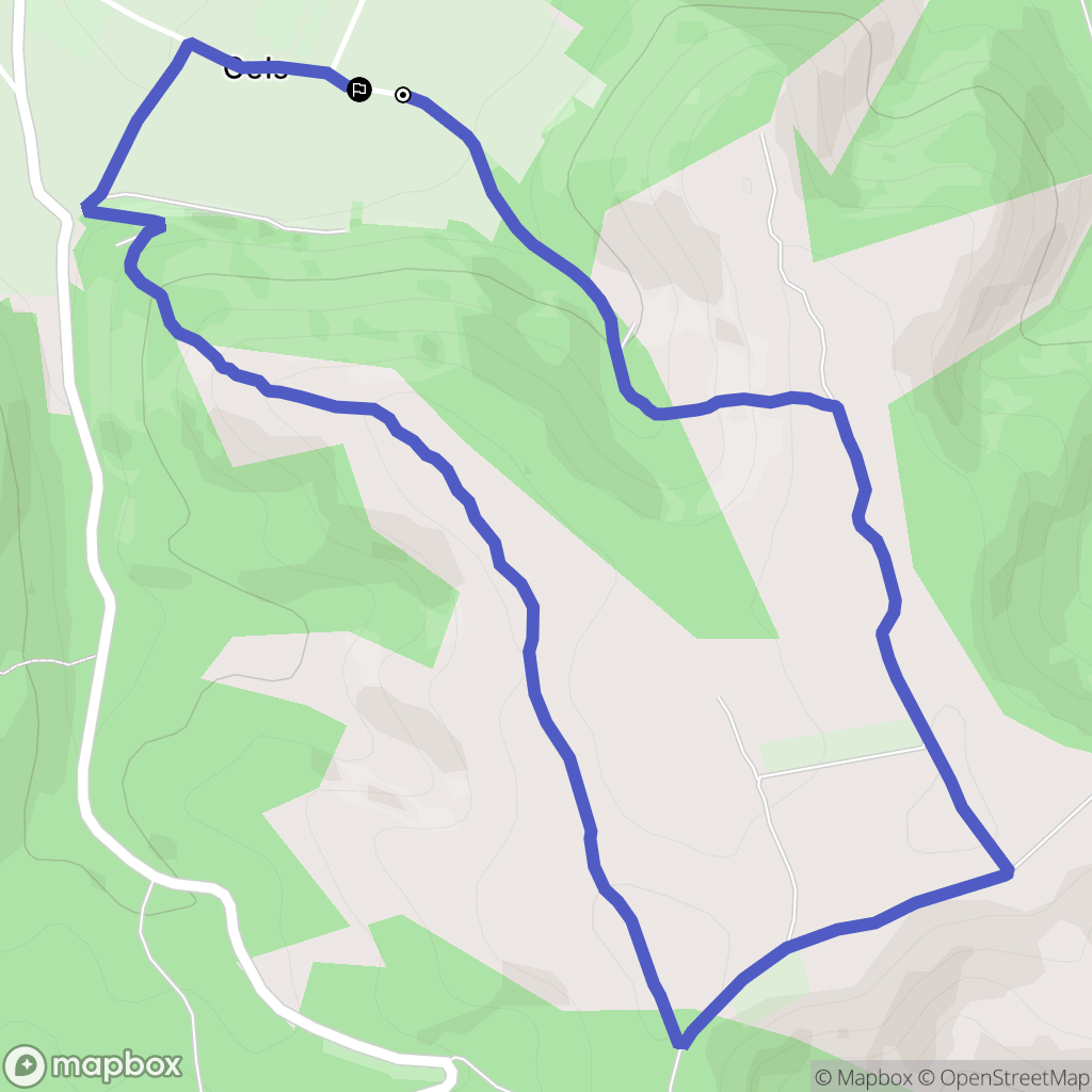 Parnac : carte du parcours de randonnée - France