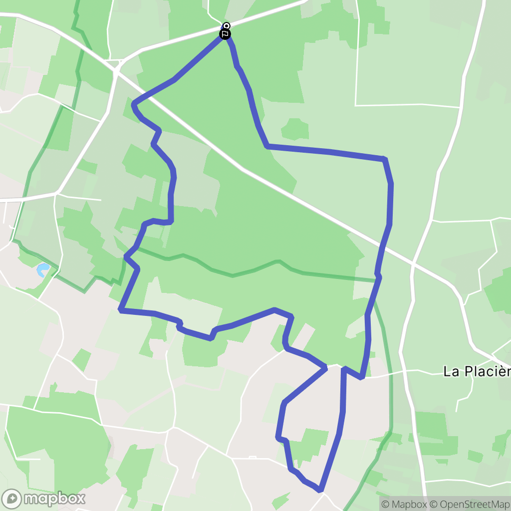 Blaison-Saint-Sulpice : carte du parcours de randonnée - France